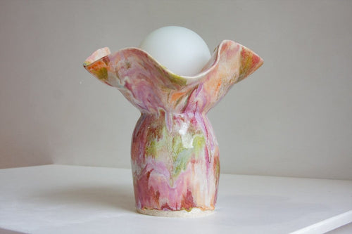 Ceramic Table Lamp - Blossom-Lighting-Rhiannon Gill-Greenhouse Interiors Pty Ltd
