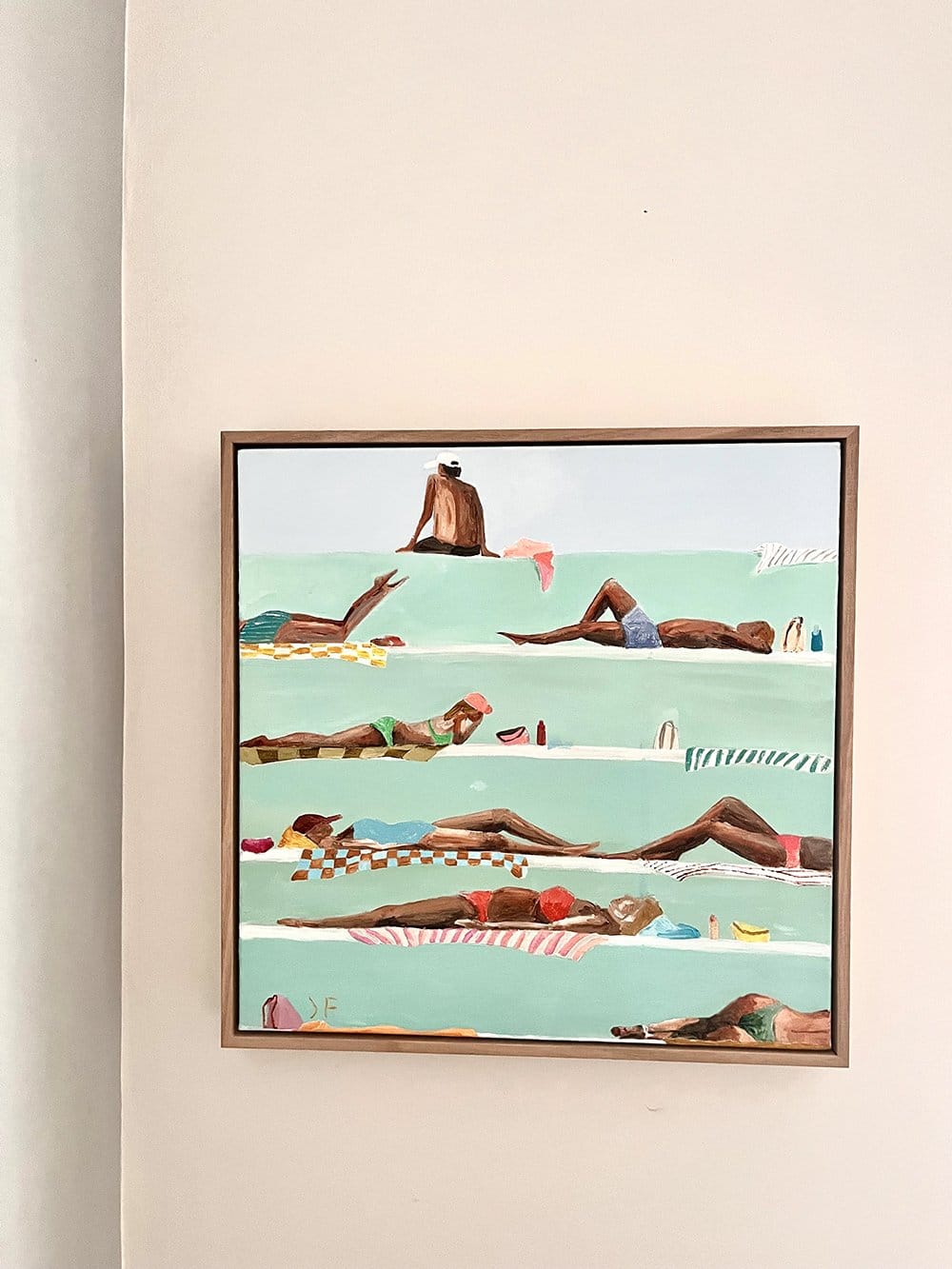 Sun Lovers 02 - Original Painting-Original Art-Janey Forbes-Greenhouse Interiors Pty Ltd