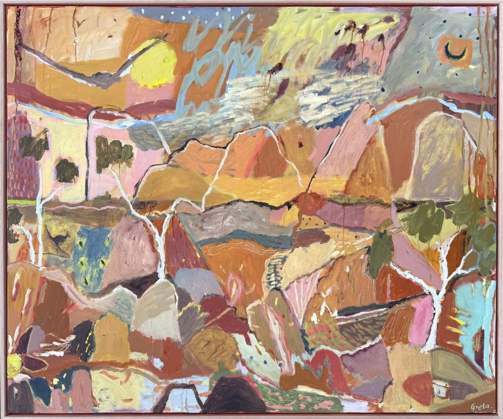 Sundown At Kata Tjuta  - Original Artwork