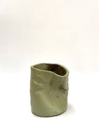 Short Crush Vase 'Matt Sage'