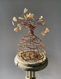 Woven Vase In Natural Brown