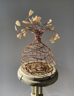Woven Vase In Natural Brown