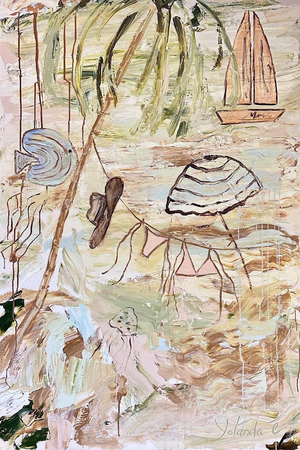 Fish, Tan Lines And Other Important Business - Original Artwork