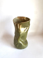 Skinny Crush Vase 'Gold Grass'