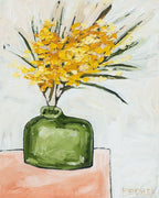 Wattle In A Green Bottle - Limited Edition Print