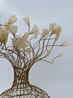 Woven Vase In Natural Brown