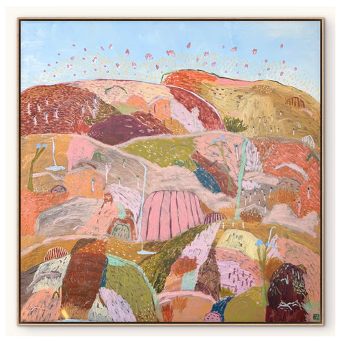 Gregarious Greg Dances Among The Persimmons - Original Art