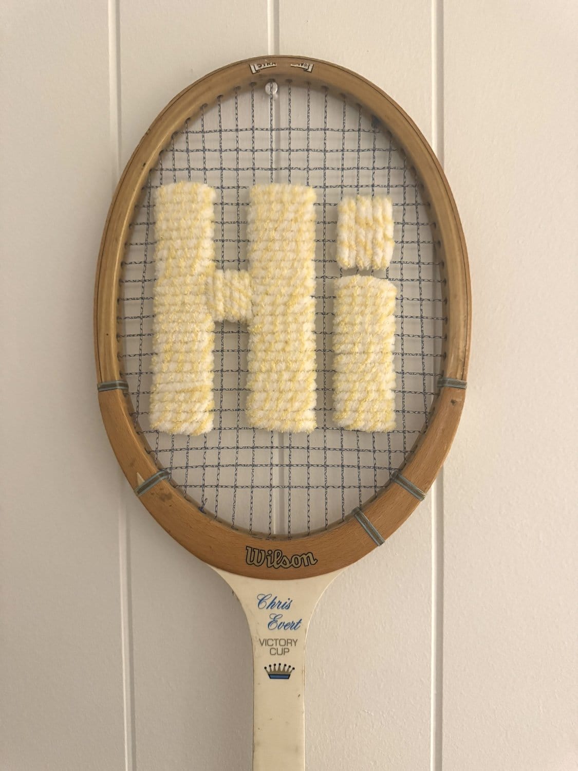 Vintage Tennis Racquet - &#39;Hi&#39;