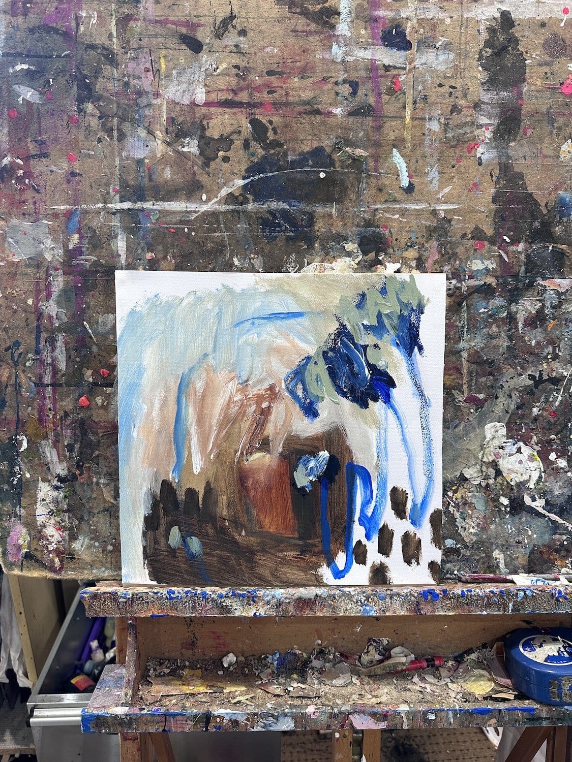 Blue Trees - Original Art-Original Art-Ann Rayment-Greenhouse Interiors Pty Ltd