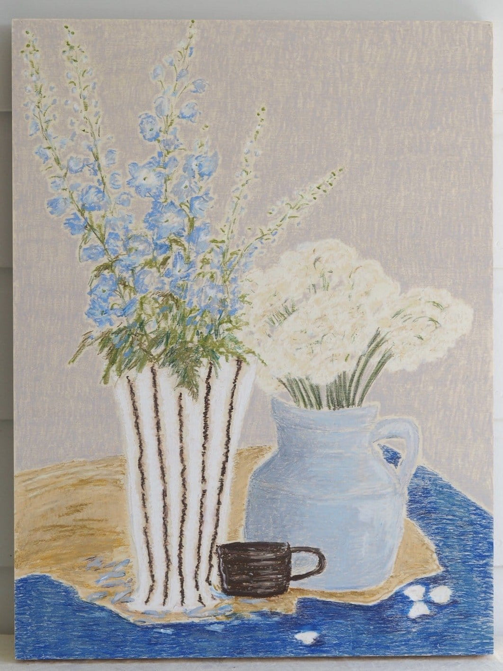 Vice Versa, Delphinium And Paper Whites - Original Art