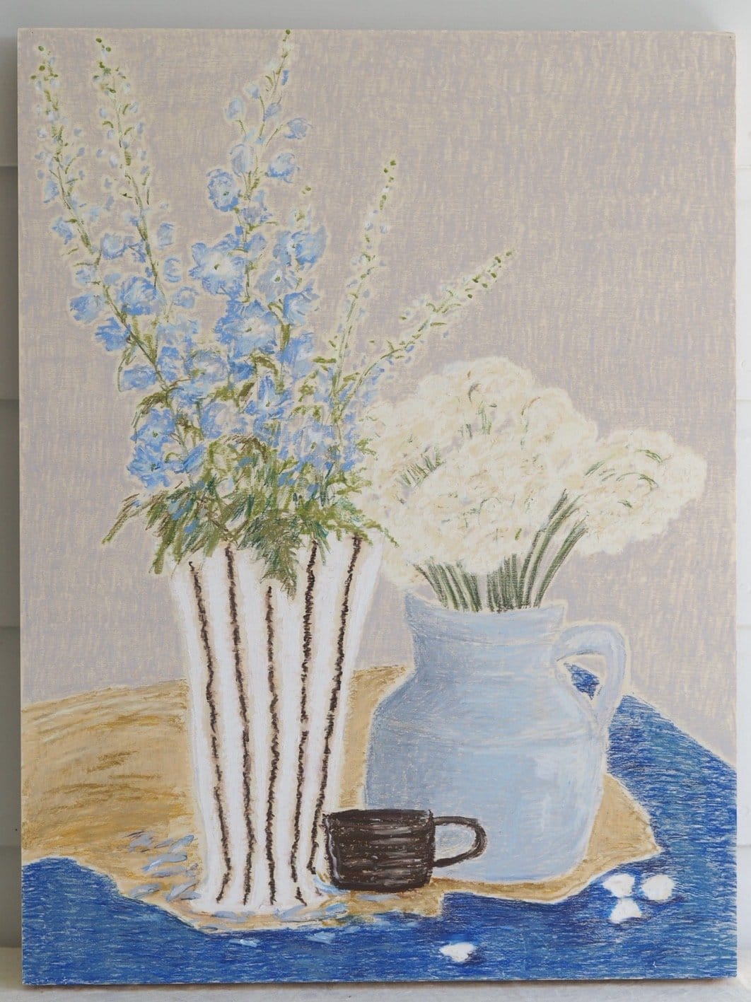 Vice Versa, Delphinium And Paper Whites - Original Art