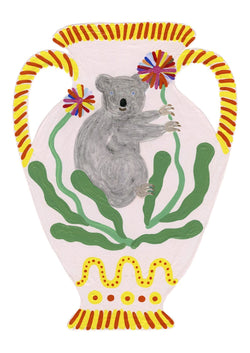 Koala Vase - Print-Prints-Madeleine Stamer-Greenhouse Interiors Pty Ltd