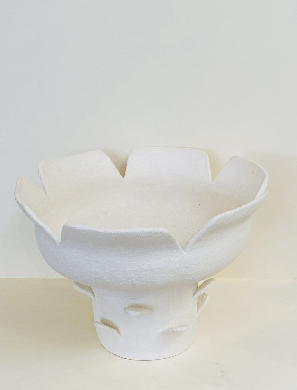 Large White Artichoke Vase
