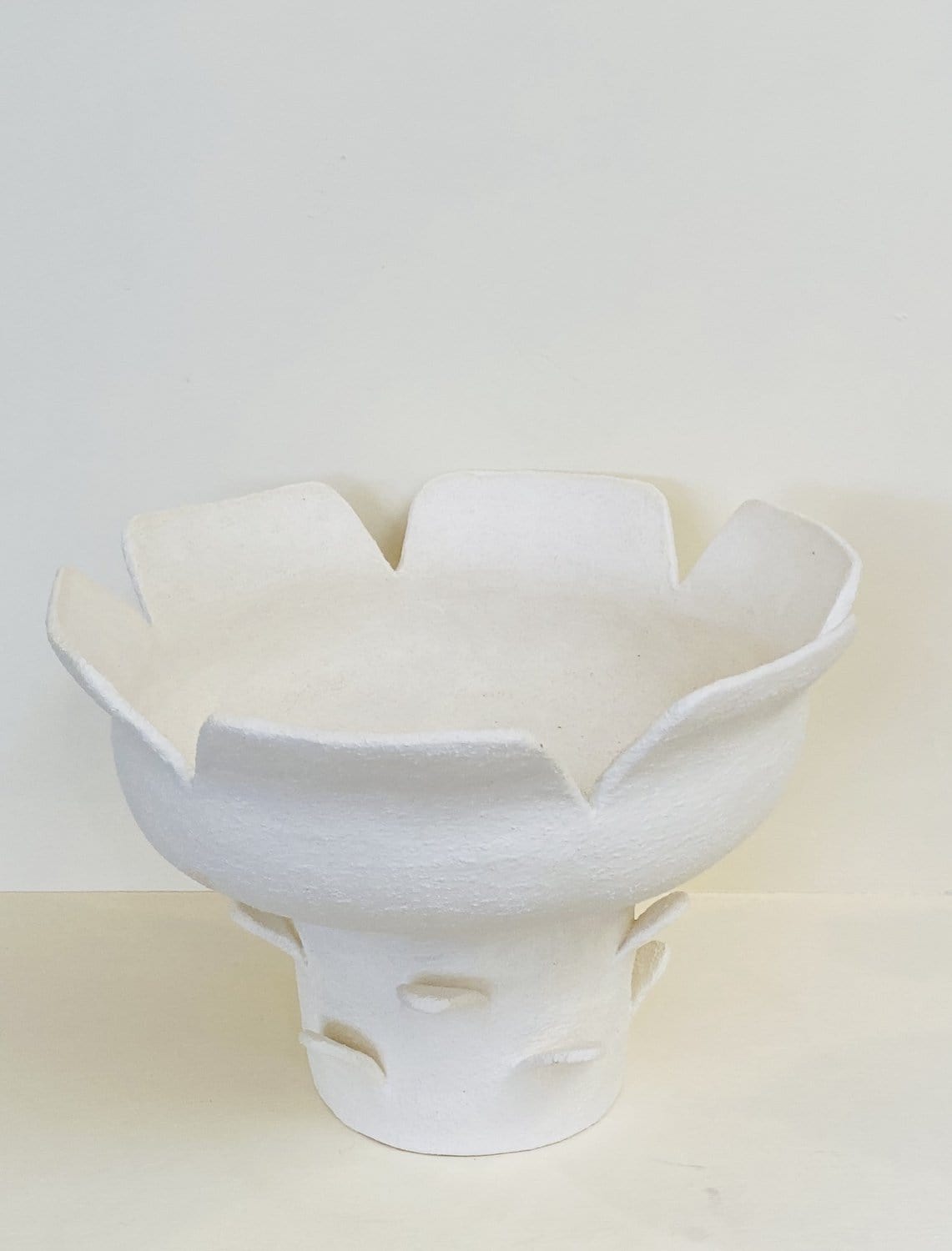 Large White Artichoke Vase