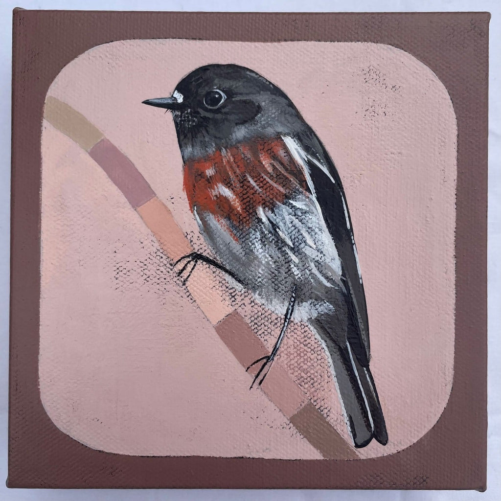 Wild And Free, Red Robin - Original Art-Original Art-Tania Lucas-Greenhouse Interiors Pty Ltd
