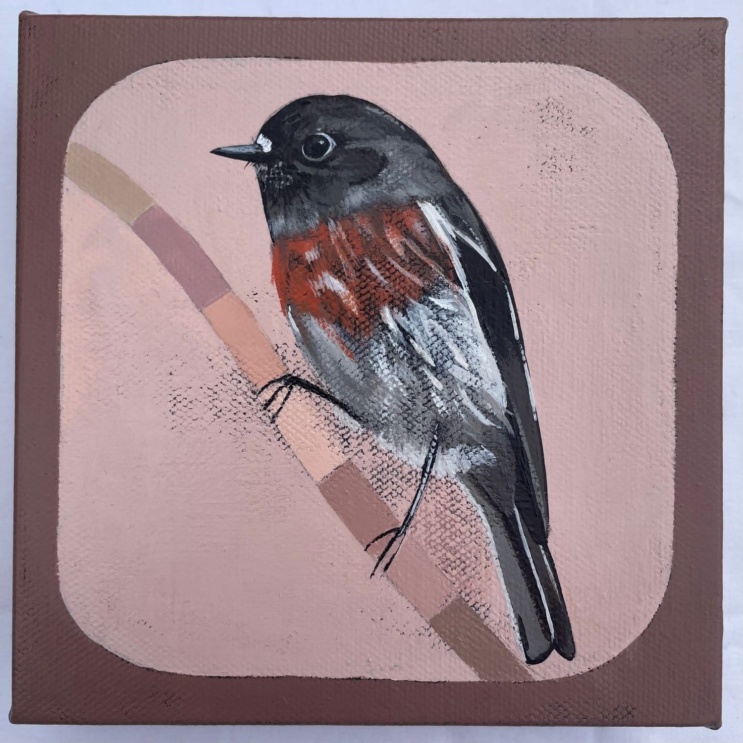 Wild And Free, Red Robin - Original Art-Original Art-Tania Lucas-Greenhouse Interiors Pty Ltd