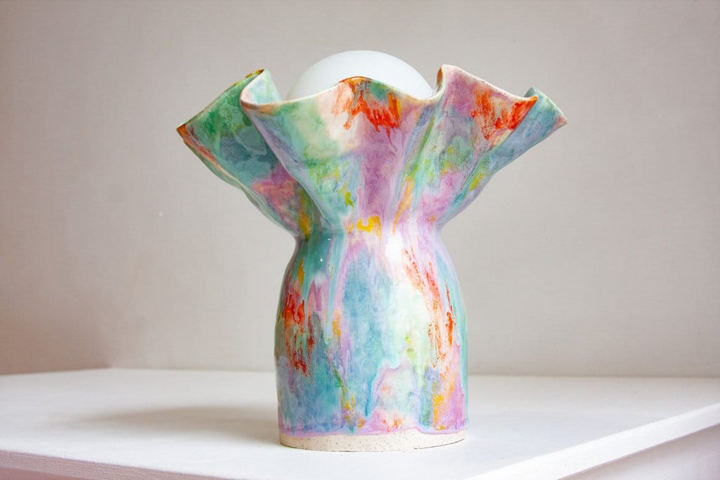 Ceramic Table Lamp - Colour Theory-Lighting-Rhiannon Gill-Greenhouse Interiors Pty Ltd