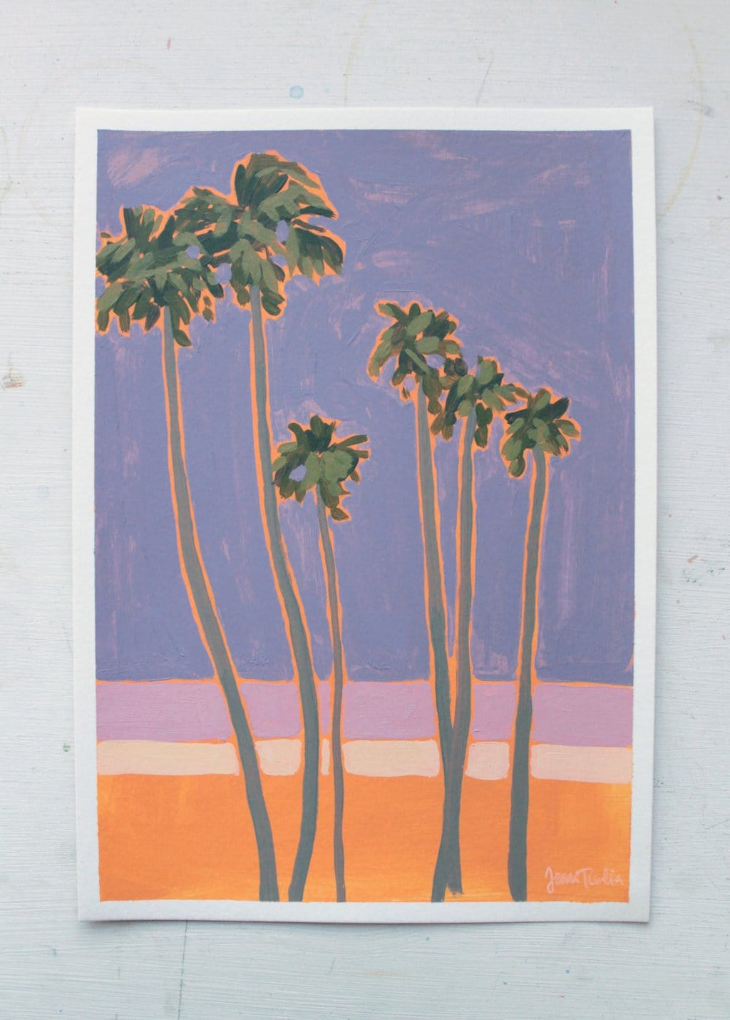 La Palm Trees 4 - Original Artwork