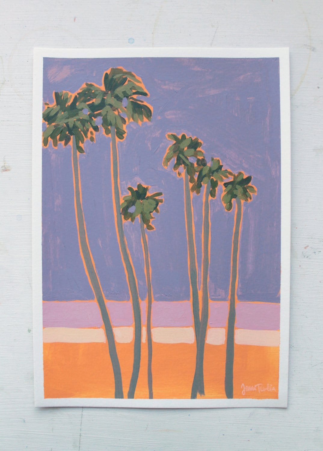 La Palm Trees 4 - Original Artwork