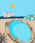 Blue Color Pool - Limited Edition Print-Prints-Karolina Mila-Greenhouse Interiors Pty Ltd