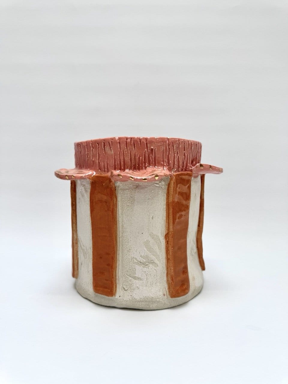 Deluxe Ice / Flower Bucket 'Dusty Copper Gold'-Ceramics-Lauren Barton-Greenhouse Interiors Pty Ltd