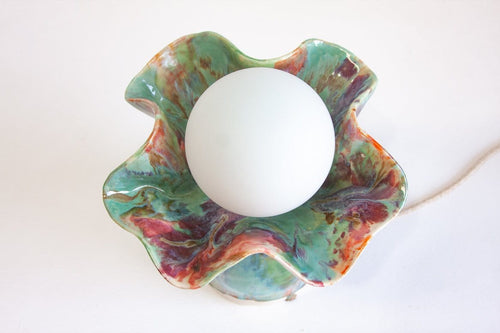 Ceramic Table Lamp - Rose Pistachio