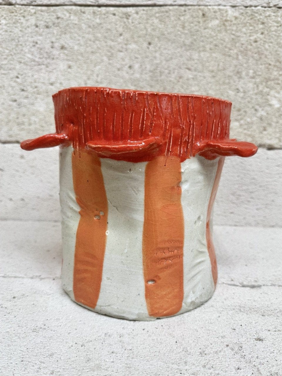 Ice / Flower Bucket - 'Vermillion Coral'
