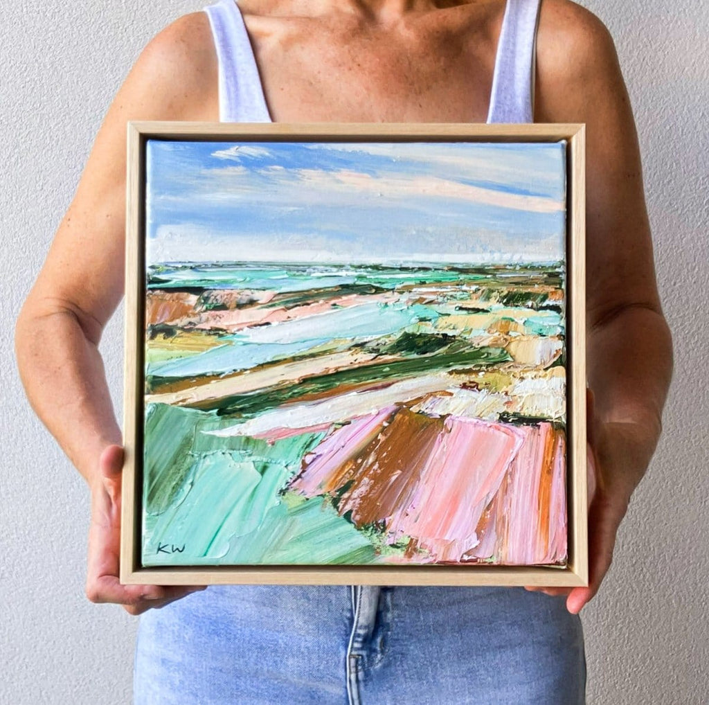 Blush Pasture I - Original Artwork-Original Art-Katie Wyatt-Greenhouse Interiors Pty Ltd