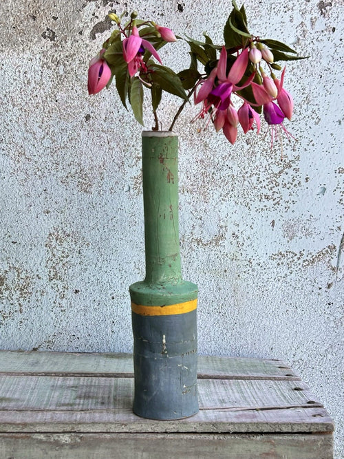 Flotsam Bottle Slate Vintage Green-Ceramics-Sarah Murray-Greenhouse Interiors