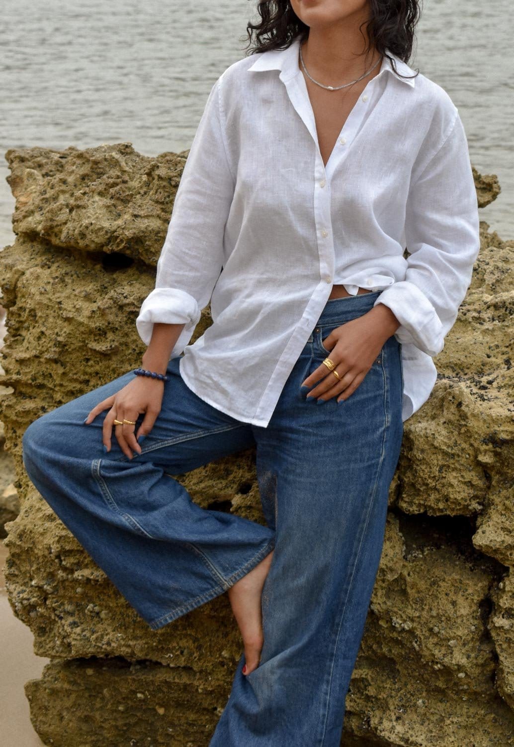 Lily & May - Aquamarine Necklace-Jewellery-Lily and May-Greenhouse Interiors Pty Ltd