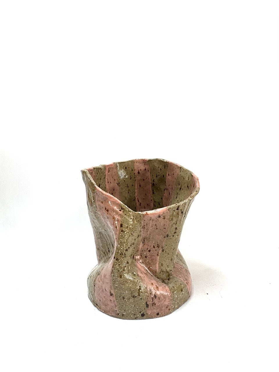 Mid Crush Vase 'Pink Mud'