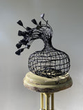 Woven Vase In Black
