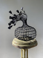 Woven Vase In Black