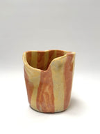 Short Crush Vase 'Lemon Caramel'