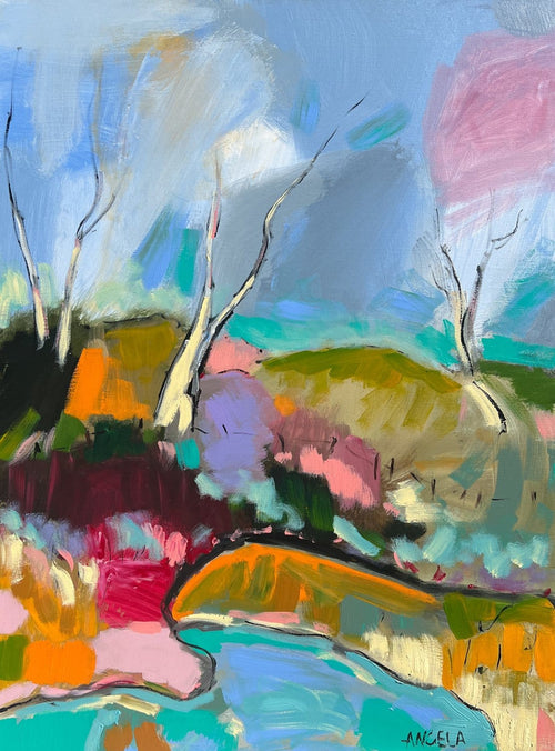 Moving Colour - Original Art-Original Art-Angela Hawkey-Greenhouse Interiors Pty Ltd