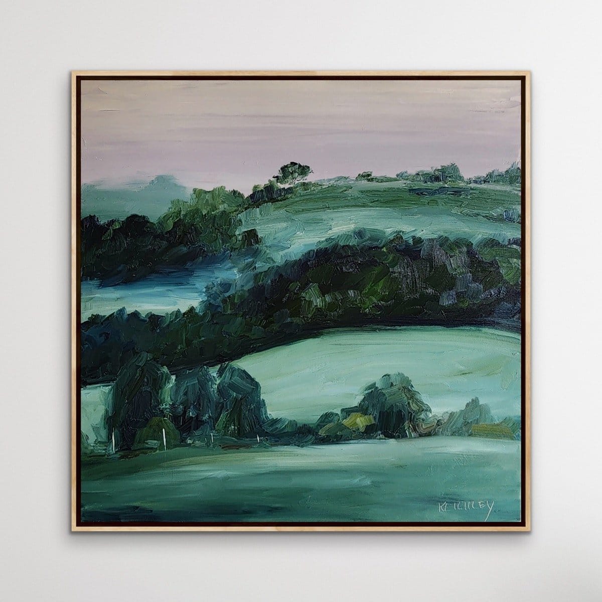 Green Misty - Original Art-Original Art-Michelle Keighley-Greenhouse Interiors Pty Ltd