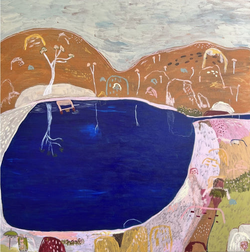 Gerald's Swim At Expedition Pass - Original Art