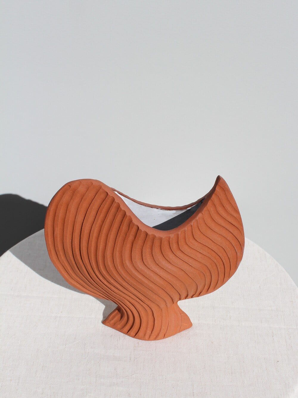 Carved Terracotta Vessel