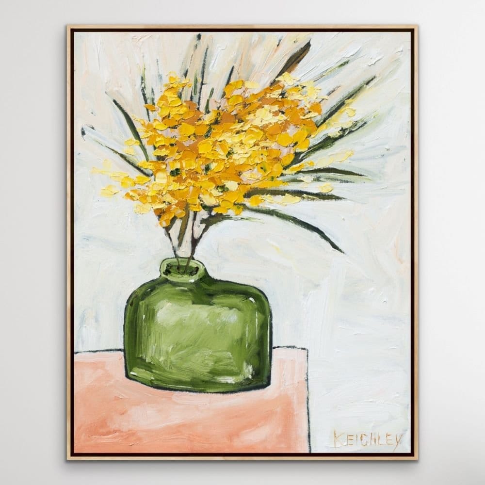 Wattle In A Green Bottle - Limited Edition Print