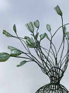 Woven Vase In Green