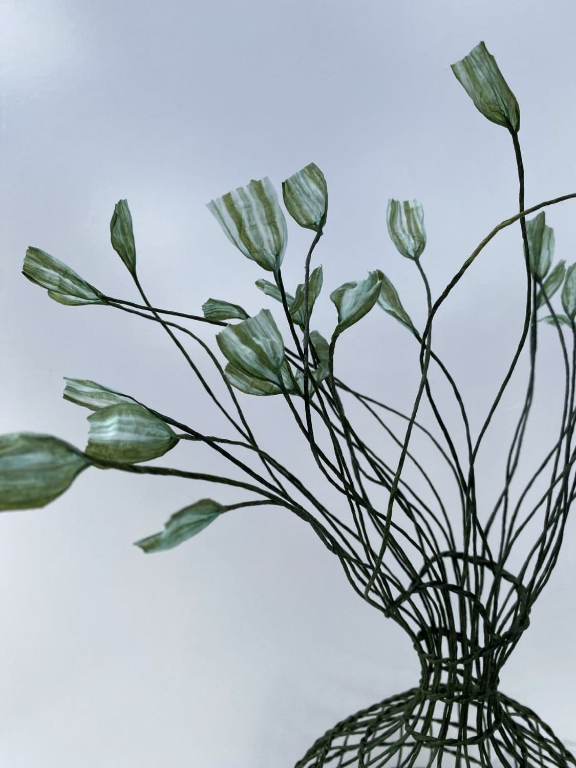 Woven Vase In Green