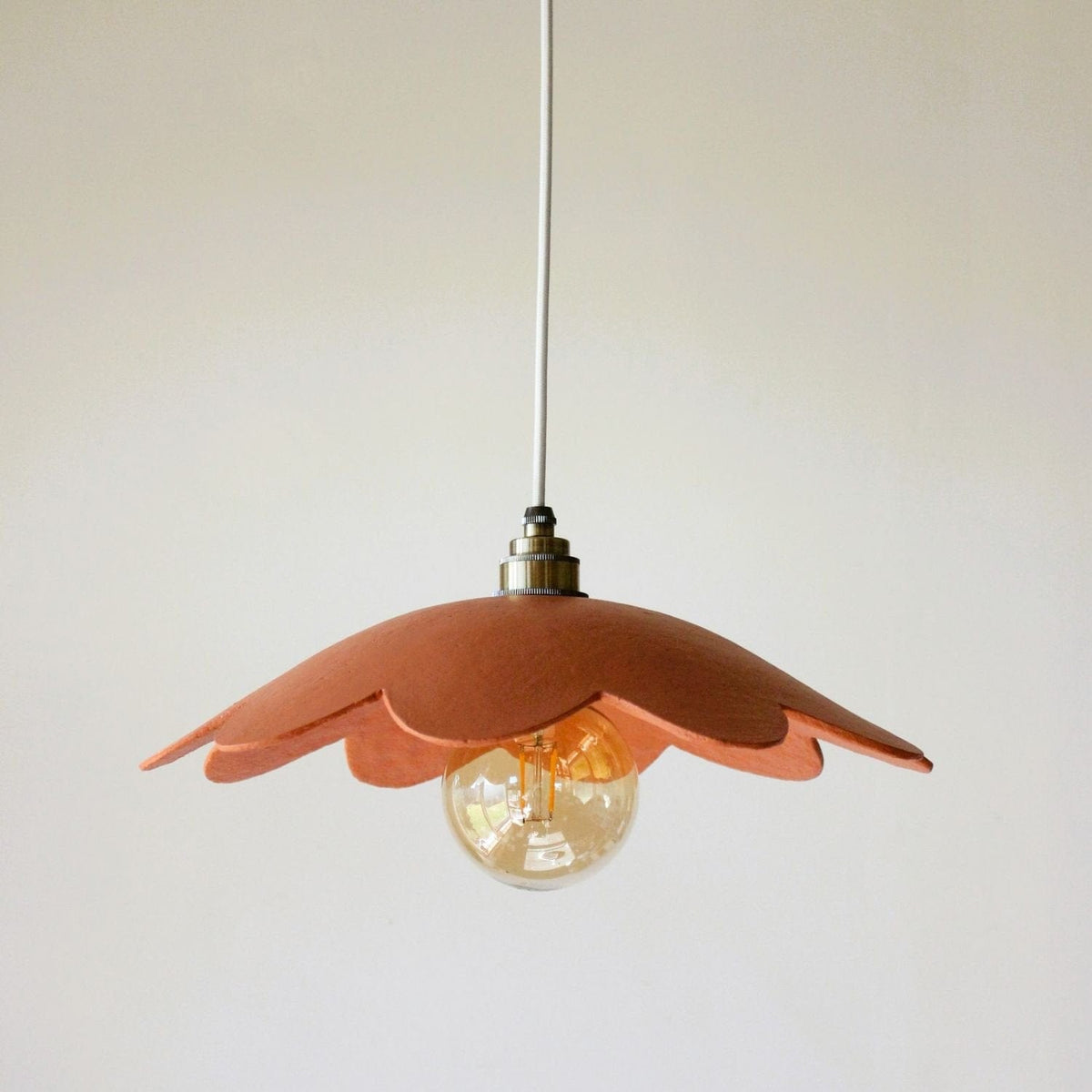 Petal Pendant Light - Terracotta Peach