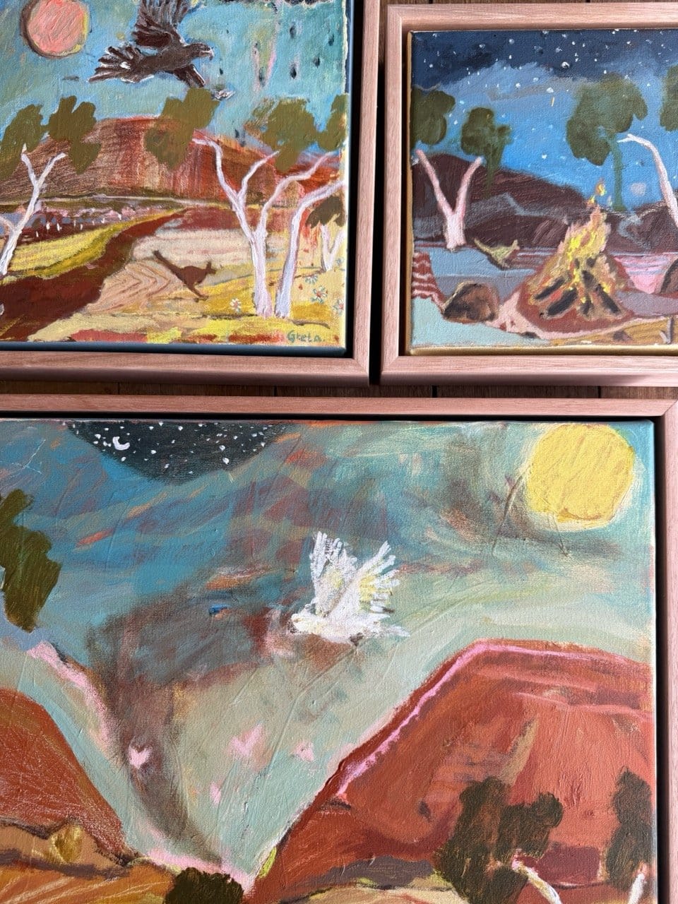 Red Earth, Open Sky - Original Artwork-Original Art-Greta Hounslow-Greenhouse Interiors Pty Ltd