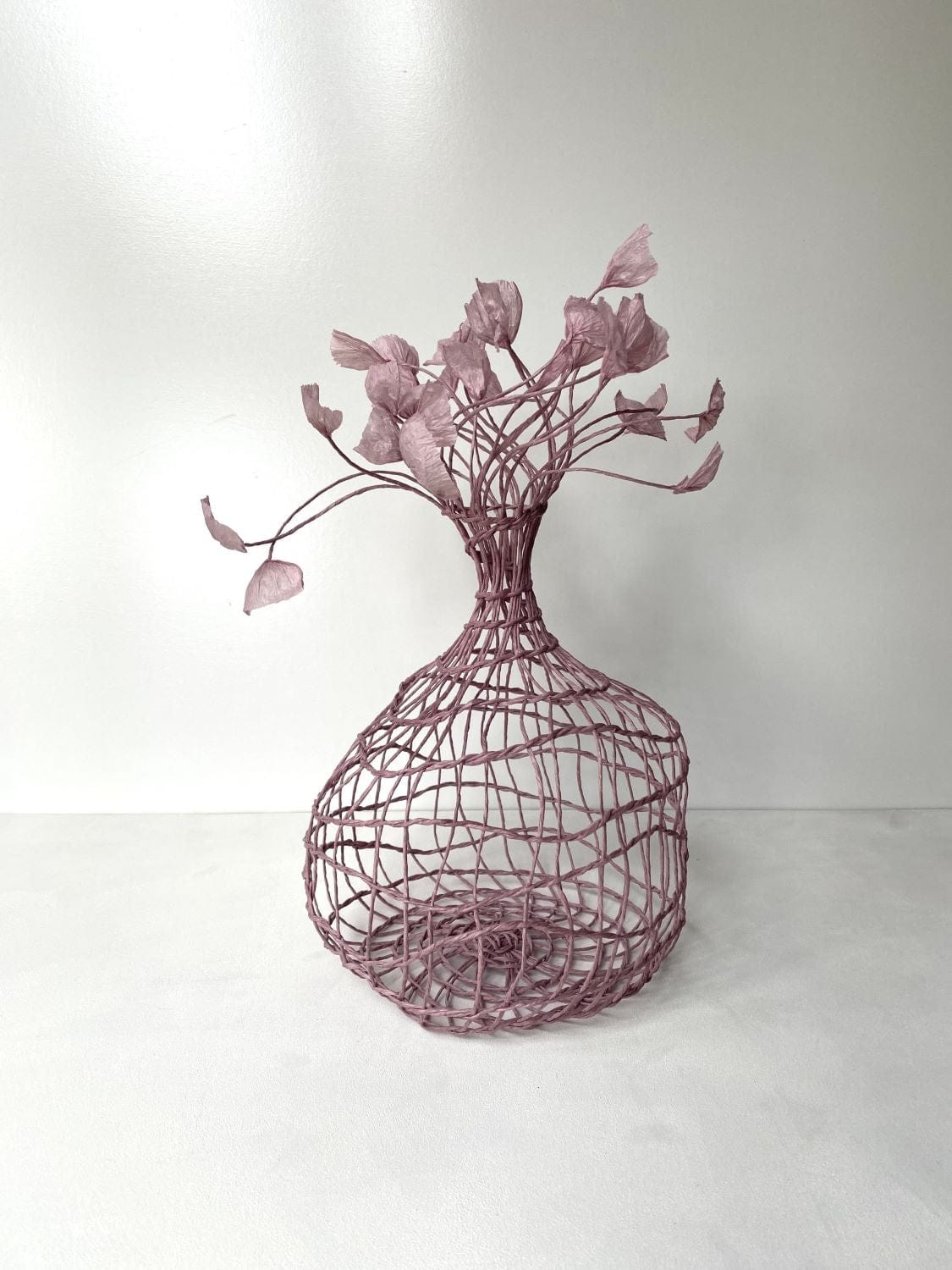 Woven Vase In Lilac