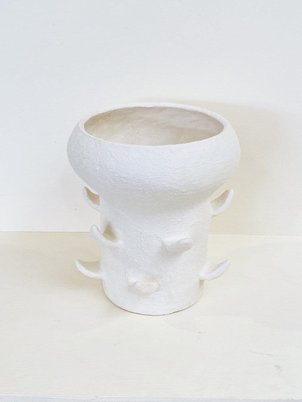Small White Artichoke Vase