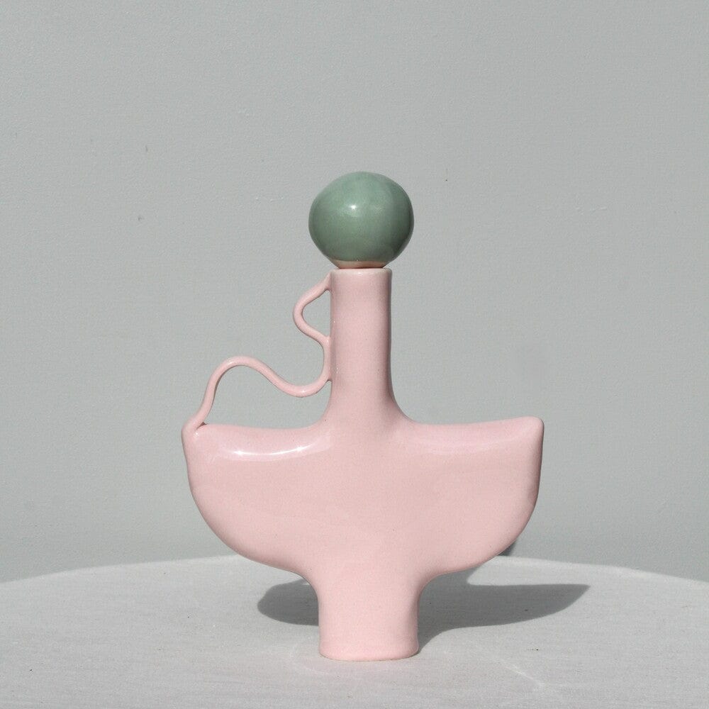 Tiny Dancer In Pink With A Green Stopper