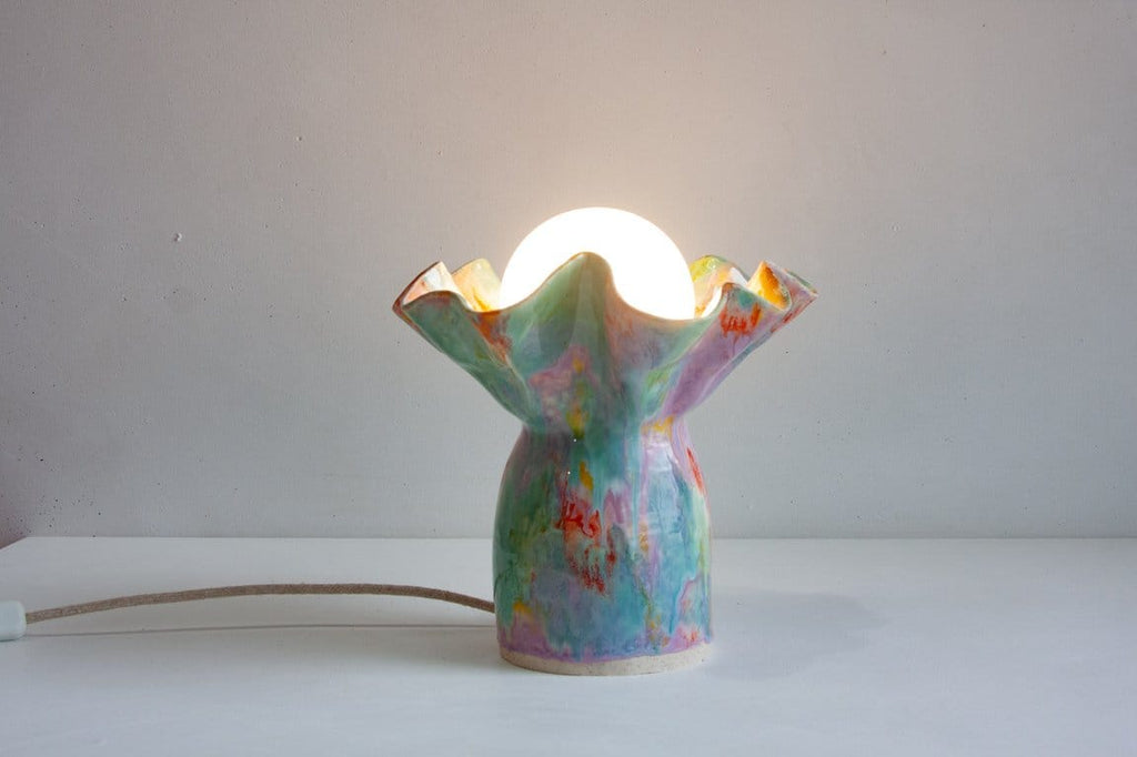Ceramic Table Lamp - Colour Theory-Lighting-Rhiannon Gill-Greenhouse Interiors Pty Ltd
