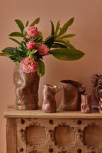 Mid Crush Vase 'Pink Mud'