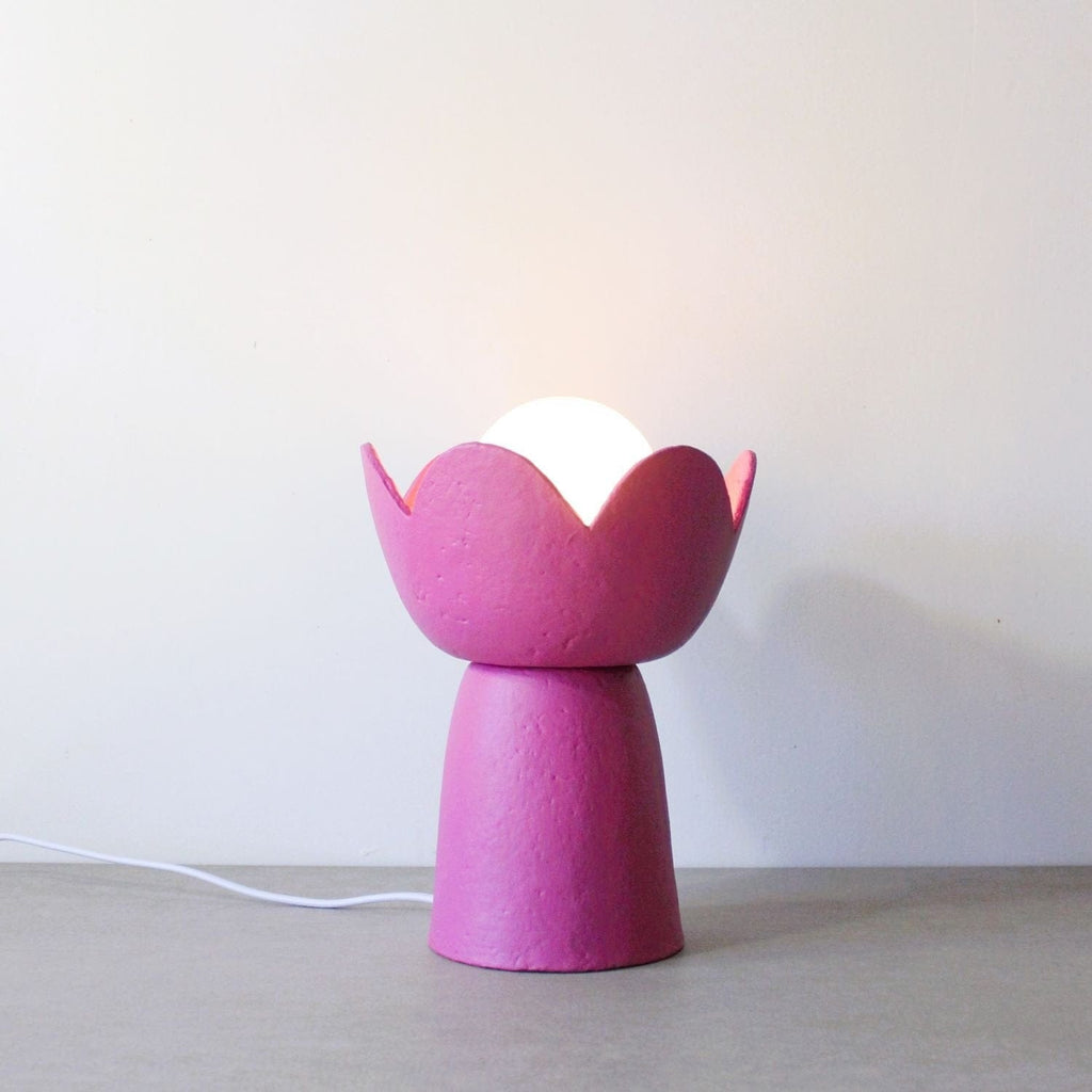 Lotus Table Lamp - Fuchsia