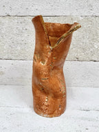 Skinny Crush Vase - 'Gold Copper'